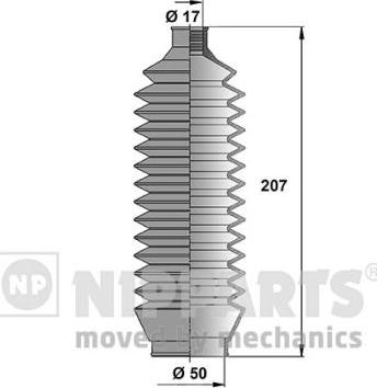 Nipparts J2845008 - Комплект маншон, кормилно управление vvparts.bg