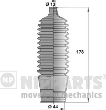 Nipparts J2846007 - Комплект маншон, кормилно управление vvparts.bg