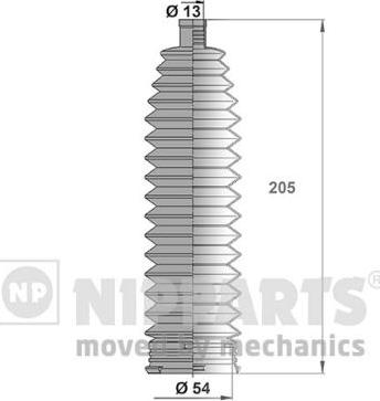 Nipparts J2841017 - Комплект маншон, кормилно управление vvparts.bg