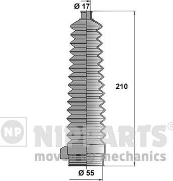 Nipparts J2843010 - Комплект маншон, кормилно управление vvparts.bg