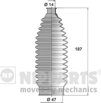 Nipparts J2843011 - Комплект маншон, кормилно управление vvparts.bg