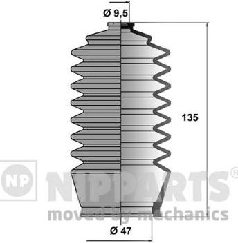 Nipparts J2842002 - Комплект маншон, кормилно управление vvparts.bg