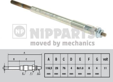 Nipparts N5713014 - Подгревна свещ vvparts.bg