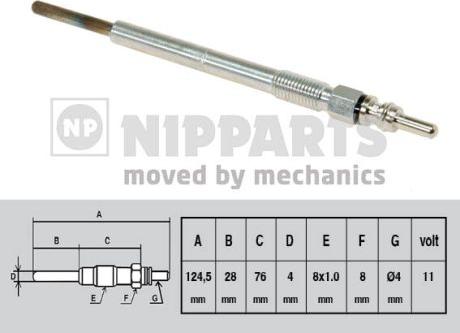 Nipparts N5712026 - Подгревна свещ vvparts.bg