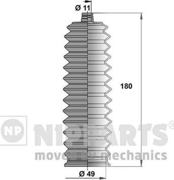 Nipparts N2846016 - Комплект маншон, кормилно управление vvparts.bg