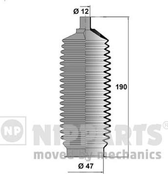 Nipparts N2841023 - Комплект маншон, кормилно управление vvparts.bg