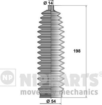 Nipparts N2843015 - Комплект маншон, кормилно управление vvparts.bg