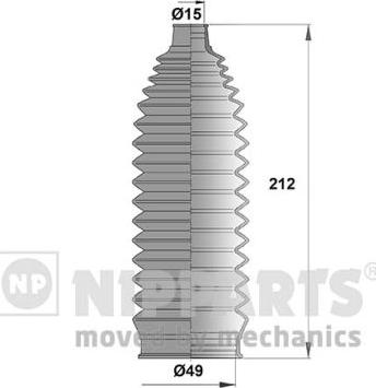 Nipparts N2842044 - Комплект маншон, кормилно управление vvparts.bg