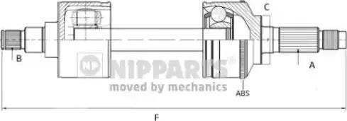 Euro Driveline MI242A - Полуоска vvparts.bg