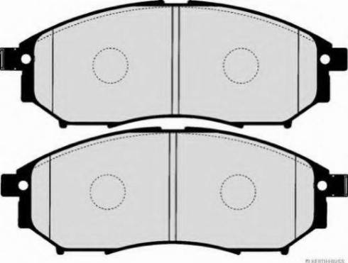 NISSAN D1060-5X00A - Комплект спирачно феродо, дискови спирачки vvparts.bg