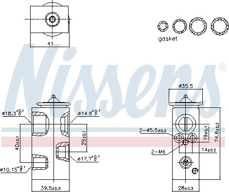 Nissens 999450 - Разширителен клапан, климатизация vvparts.bg