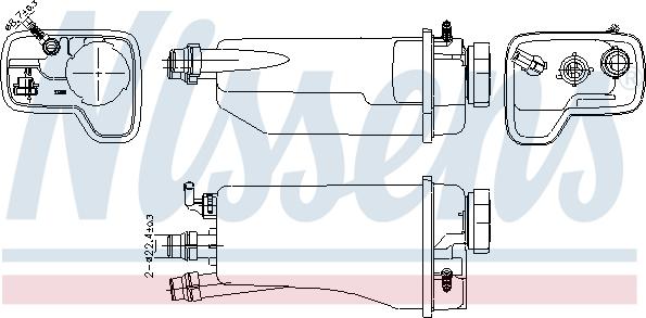 Nissens 996361 - Разширителен съд, охладителна течност vvparts.bg