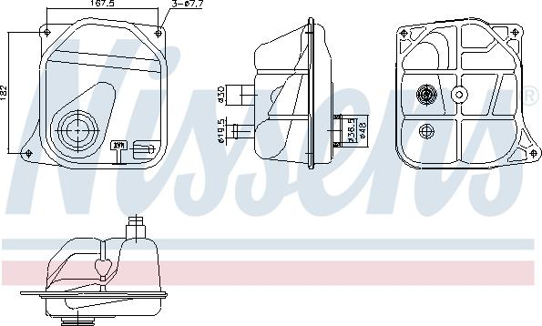 Nissens 996362 - Разширителен съд, охладителна течност vvparts.bg