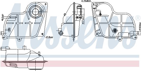 Nissens 996299 - Разширителен съд, охладителна течност vvparts.bg