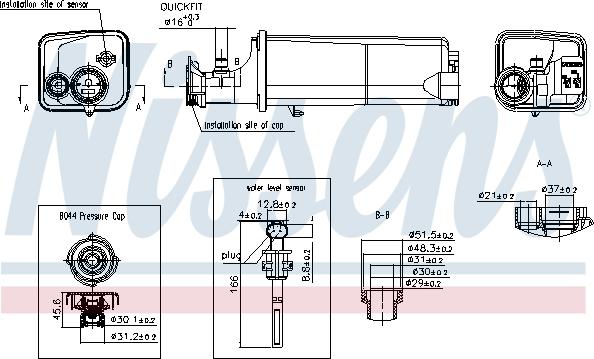 Nissens 996261 - Разширителен съд, охладителна течност vvparts.bg