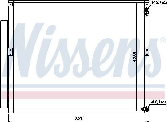 Nissens 94919 - Кондензатор, климатизация vvparts.bg