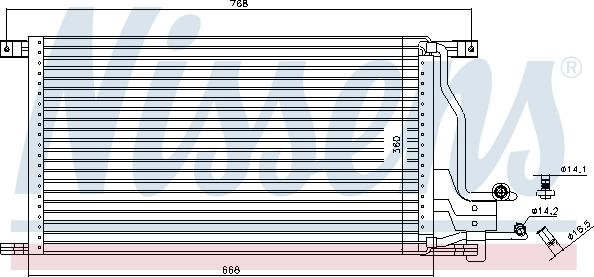 Nissens 94483 - Кондензатор, климатизация vvparts.bg