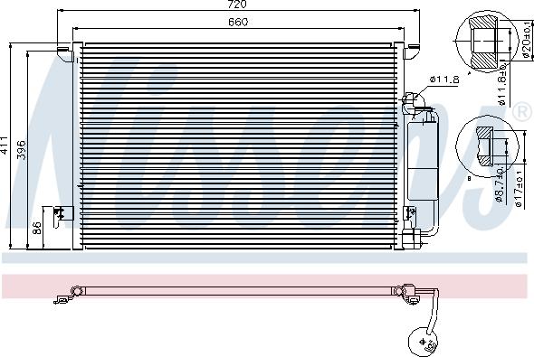 Nissens 94675 - Кондензатор, климатизация vvparts.bg