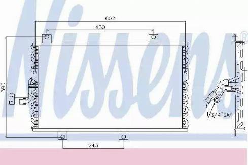 Nissens 94095 - Кондензатор, климатизация vvparts.bg