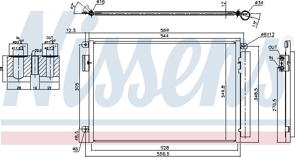 Nissens 940693 - Кондензатор, климатизация vvparts.bg