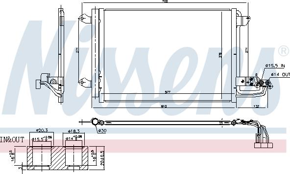 Nissens 940674 - Кондензатор, климатизация vvparts.bg