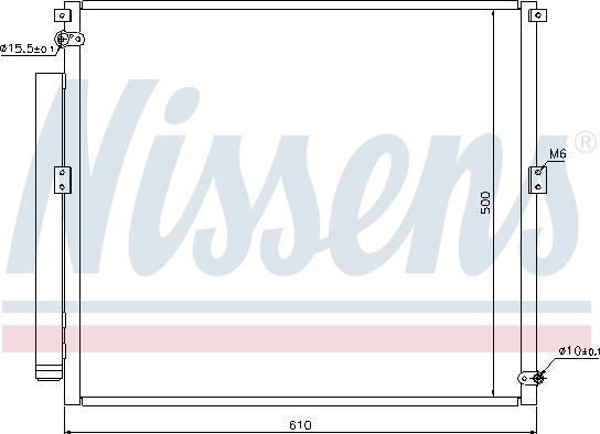 Nissens 940167 - Кондензатор, климатизация vvparts.bg