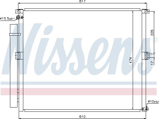 Nissens 940106 - Кондензатор, климатизация vvparts.bg