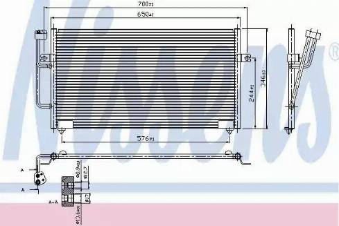 Nissens 940101 - Кондензатор, климатизация vvparts.bg