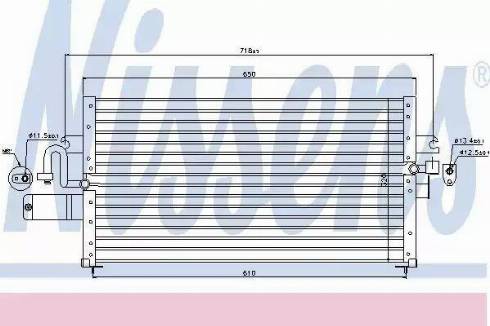 Nissens 94023 - Кондензатор, климатизация vvparts.bg