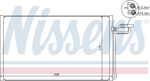 Nissens 940220 - Кондензатор, климатизация vvparts.bg