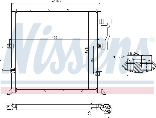 Nissens 94157 - Кондензатор, климатизация vvparts.bg