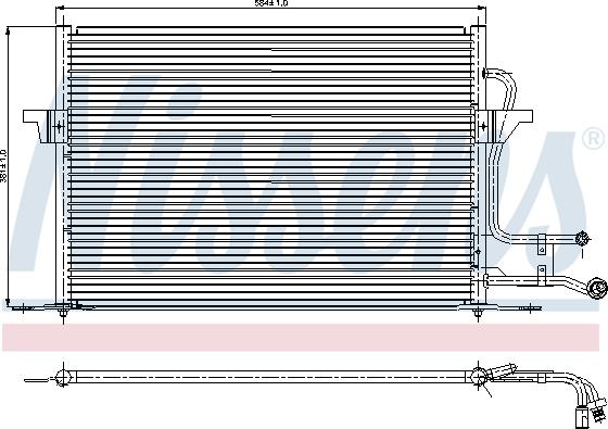 Nissens 94189 - Кондензатор, климатизация vvparts.bg