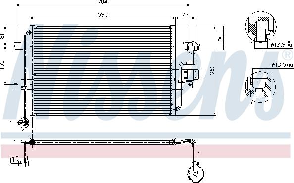 Nissens 94838 - Кондензатор, климатизация vvparts.bg