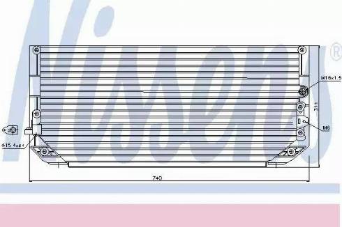 Nissens 94368 - Кондензатор, климатизация vvparts.bg
