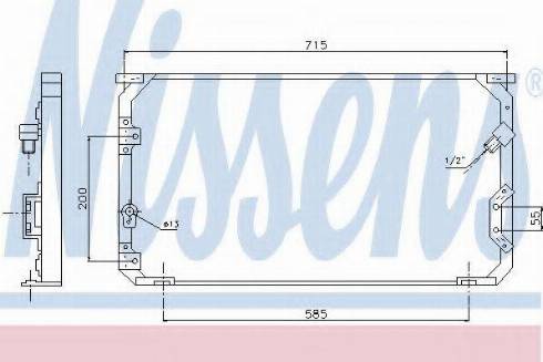 Nissens 94312 - Кондензатор, климатизация vvparts.bg