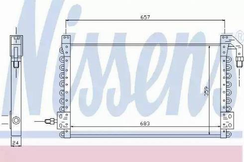 Nissens 94387 - Кондензатор, климатизация vvparts.bg