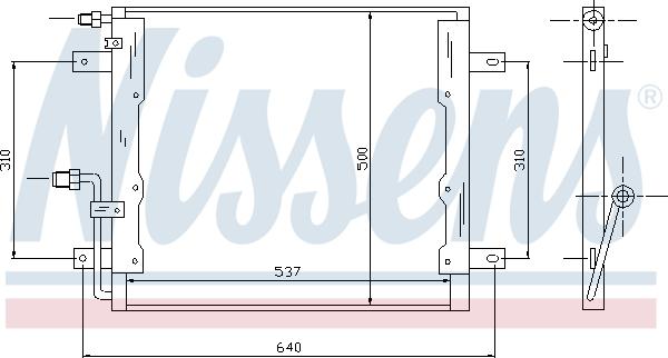 Nissens 94335 - Кондензатор, климатизация vvparts.bg