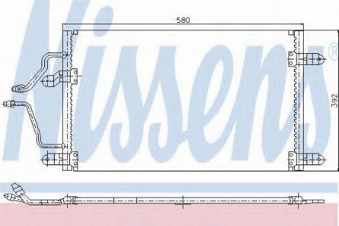 Nissens 94245 - Кондензатор, климатизация vvparts.bg