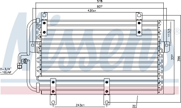 Nissens 94215 - Кондензатор, климатизация vvparts.bg