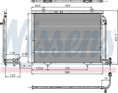 Nissens 94282 - Кондензатор, климатизация vvparts.bg