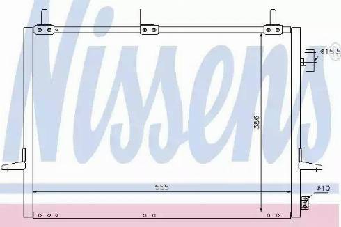 Nissens 94271 - Кондензатор, климатизация vvparts.bg