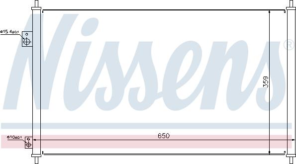 Nissens 94771 - Кондензатор, климатизация vvparts.bg