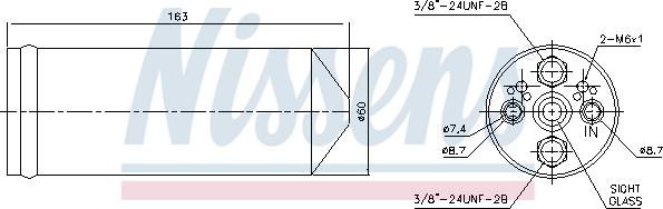 Nissens 95523 - Изсушител, климатизация vvparts.bg