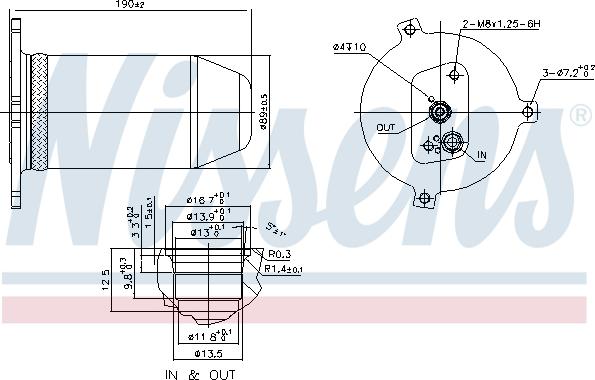 Nissens 95007 - Изсушител, климатизация vvparts.bg