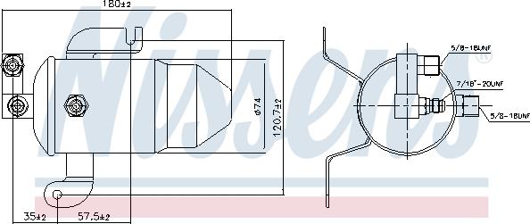 Nissens 95011 - Изсушител, климатизация vvparts.bg