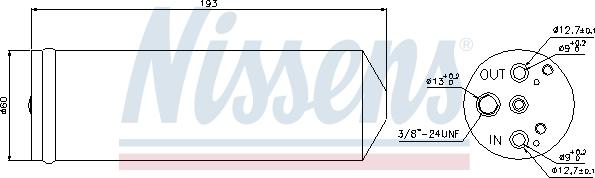 Nissens 95082 - Изсушител, климатизация vvparts.bg