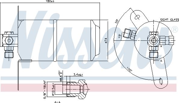 Nissens 95025 - Изсушител, климатизация vvparts.bg