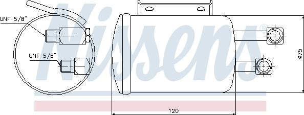 Nissens 95106 - Изсушител, климатизация vvparts.bg