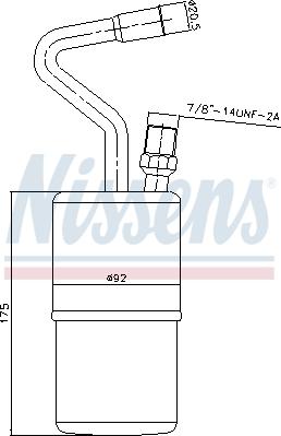 Nissens 95135 - Изсушител, климатизация vvparts.bg