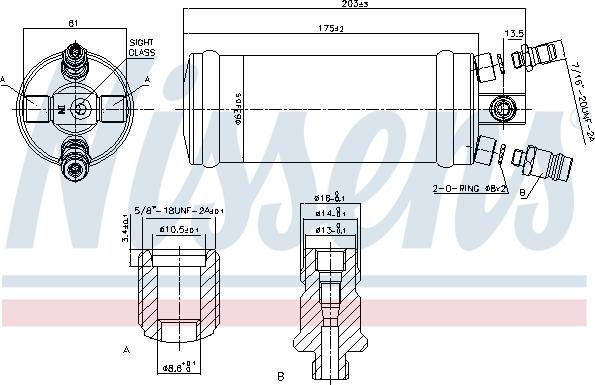 Nissens 95344 - Изсушител, климатизация vvparts.bg